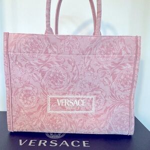 VERSACE PINK ATHENA BAROCCO SHOPPER
